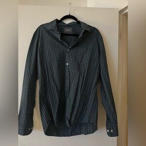 Bonobos Teal Checkered Slim Fit Shirt